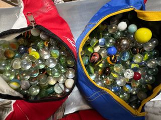 Lote de canicas de cristal