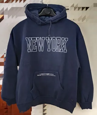 Felpa donna blu New York