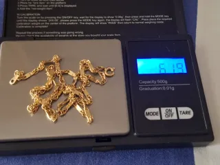 Cadena chapada oro 18k