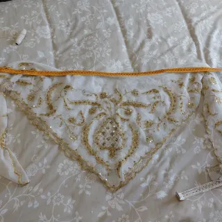 Delantal y Manteleta Fallera Niña Oro