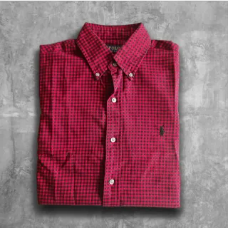 Polo Ralph Lauren Camicia Uomo Slim Fit Rossa