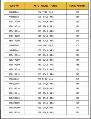 CAMA ABATIBLE HORIZONTAL NOVA 135×190.