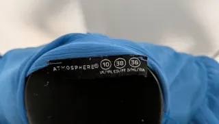 Camisa azul con lazada