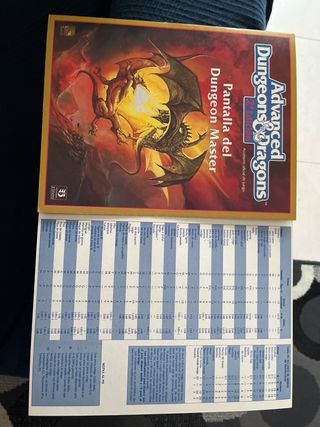 Pantalla Dungeon Master Advanced D&D 2ª Edición