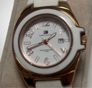 Reloj Tommy Hilfiger Blanco y Dorado