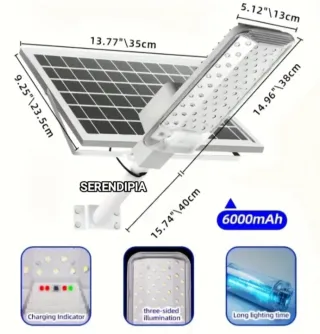 Farola Solar LED con Mando a Distancia