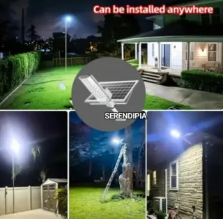 Farola Solar LED con Mando a Distancia