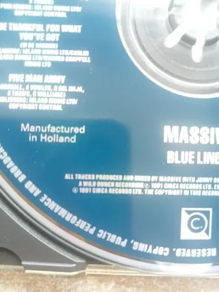 Massive Attack - Blue Lines CD 1991