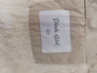 Giubbino bimba con cappuccio e pelliccia