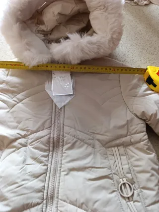 Giubbino bimba con cappuccio e pelliccia