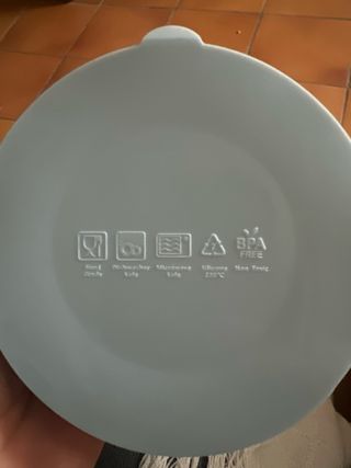 Set Comida Bebé Silicona Azul