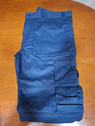 Pantalones Velilla Multibolsillos Talla L Azul Nav