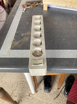 Regleta 6 enchufes con interruptor