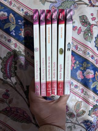 Lote seis novelas románticas
