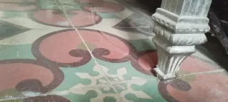 Cabecero y piecero latón cromado años 50