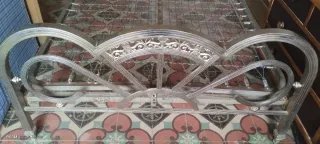 Cabecero y piecero latón cromado años 50