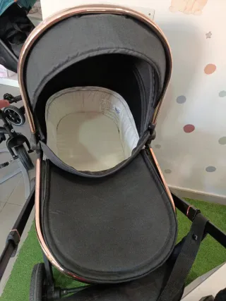 Cochecito KikkaBoo Tiffany Dúo Negro