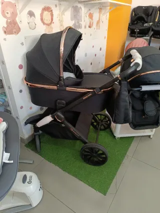 Cochecito KikkaBoo Tiffany Dúo Negro