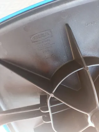 Silla de escritorio azul y negra