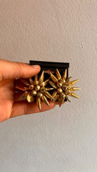 Pendientes clip vintage varios dorados