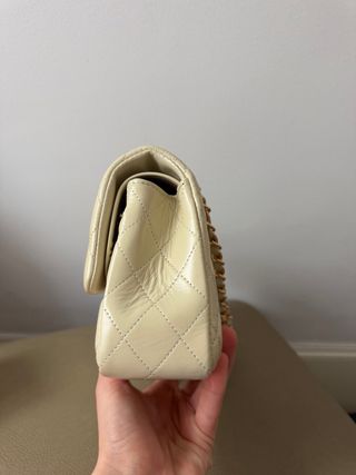 Bolso Acolchado Piel estilo Chanel. Sin estrenar.