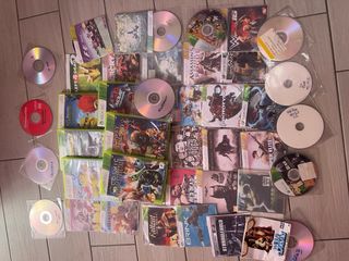 Xbox 360 con 2 controller e giochi