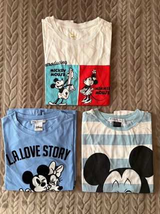 Pack camisetas manga corta Mickey y Minnie Disney