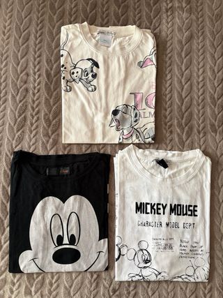 Pack camisetas manga corta Mickey y Minnie Disney