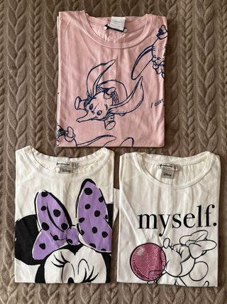 Pack camisetas manga corta Mickey y Minnie Disney