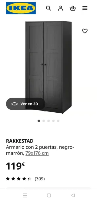 Armario Rakkestad IKEA 2 puertas