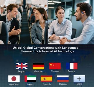 SIN ABRIR 2 Auriculares con Traducción IA Open Ear