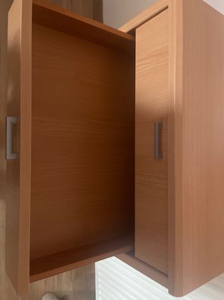 2 mesitas de noche haya