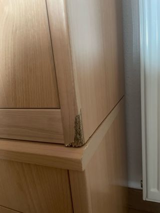 2 mesitas de noche haya