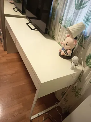 Escritorio blanco 2 cajones Ikea