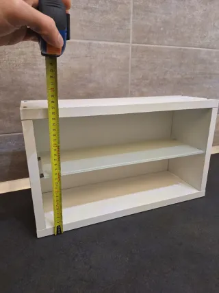 Mensole moderne bianche con ripiano in vetro