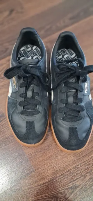 Zapatillas Puma Palermo Negras y Blancas