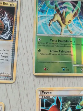 Lotto Carte Pokémon Leafeon Reverse Holo