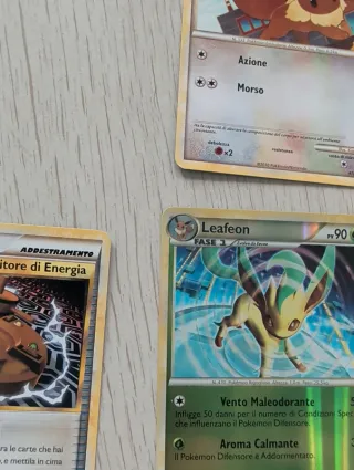 Lotto Carte Pokémon Leafeon Reverse Holo