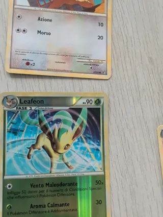 Lotto Carte Pokémon Leafeon Reverse Holo