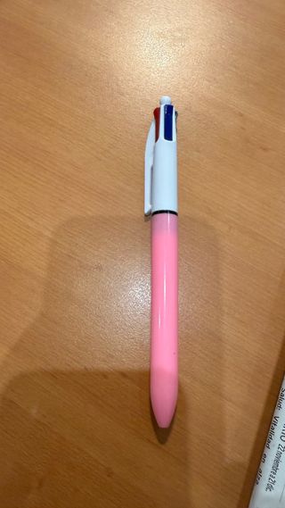 Bolígrafo 4 colores rosa