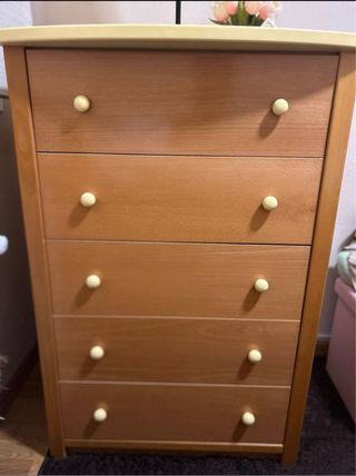 Cama nido 90cm + Sinfonier 5 cajones