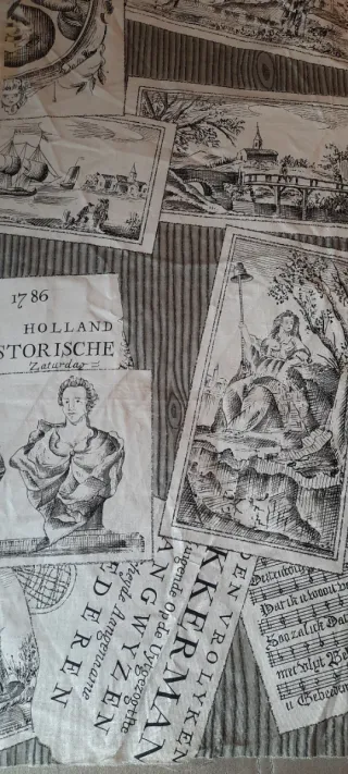 3 retales de tela vintage