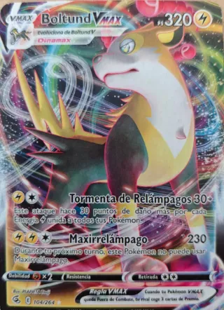 Carta Pokémon Boltund VMAX 104/264
