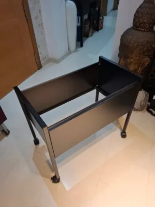 Carrito archivador carpetas colgantes 65x58x37cm