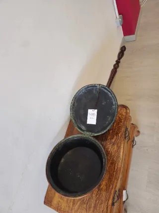 Riscaldatore da Letto in Rame e Legno