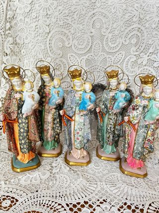 Virgen del Carmen Escayola Decoupage