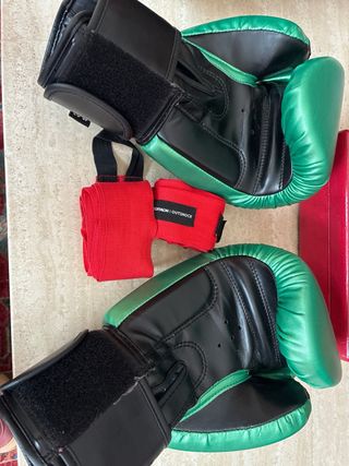 Guantes Boxeo Buddha Metálicos Verdes 10oz
