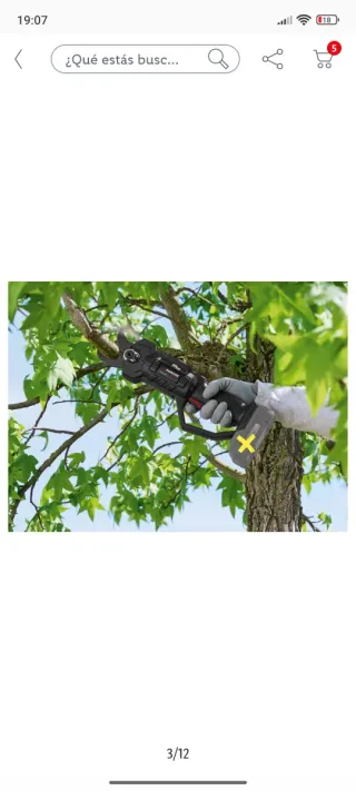 Tijeras Podar Parkside 20V Brushless