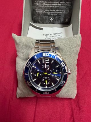 Reloj Guess Hombre W124962 Azul/Plata