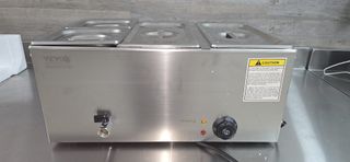 Baño María 3 Cubetas Acero Inoxidable